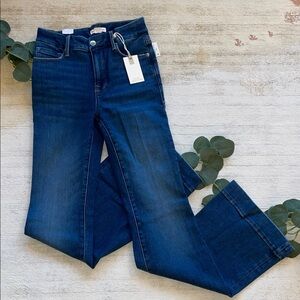 Good American Dark Blue Flare Jeans